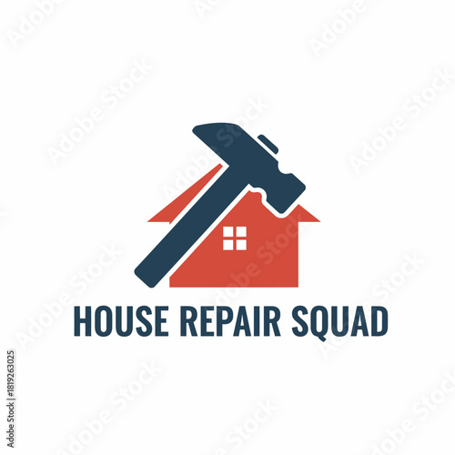 Home Repair Hammer Service Logo