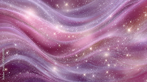 A mesmerizing cosmic scene filled with vibrant hues and sparkling stars, the image captures the beauty of the universe. 