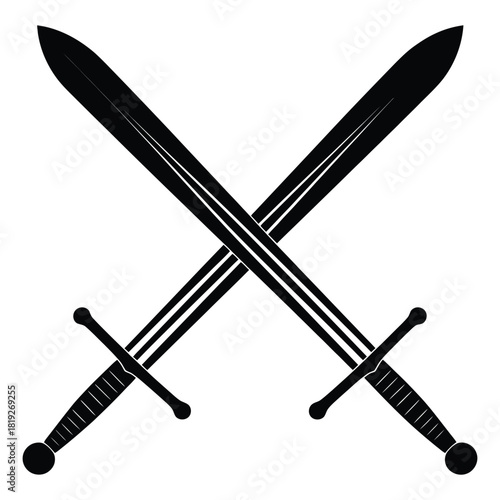 two crossed swords