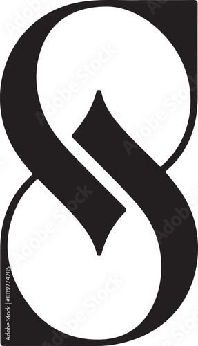 Vector silhouette icon drawing of a woman's foot wearing a black and white sock and a Christmas hat object illustration