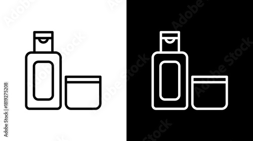 Toner  White Icon Set Design