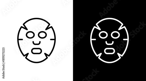 Sheetmask  White Icon Set Design