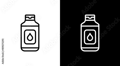 Micellar Water  White Icon Set Design