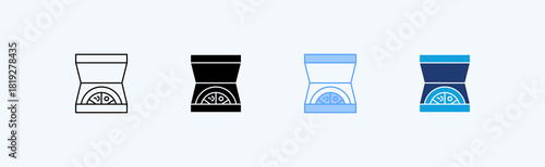 Pizza Multiple Icon Illustration Vector