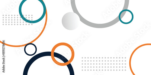 Abstract geometric background circle ring color shape.VICTOR.eps10