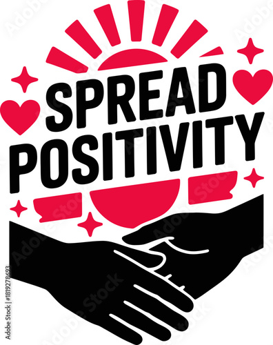 Encourage kindness and spread positivity with this design featuring hands and hearts