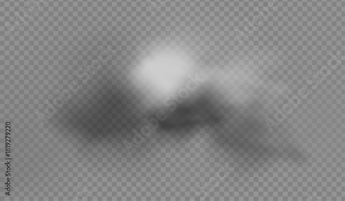 Realistic Ground Fog Overlay with Soft Diffusion PNG overlay