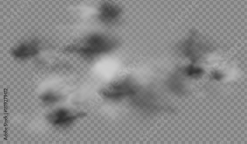 Realistic Ground Fog Overlay with Soft Diffusion PNG overlay