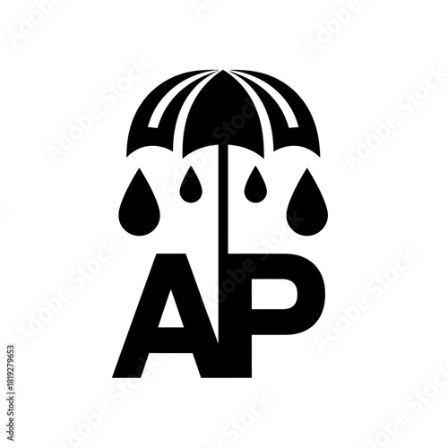 Minimalist heart shaped mobile with suspended letters