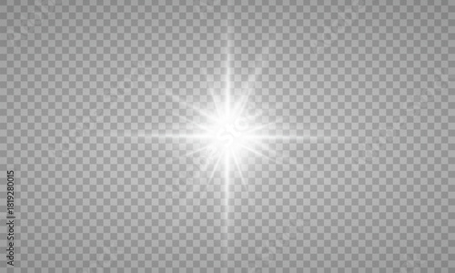 Vector transparent sunlight special lens flare light effect. PNG. Vector illustration