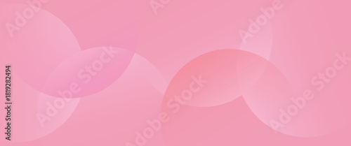 PrintSoft pink background with overlapping translucent circles. The pink background has a smooth, gradient texture. Minimal abstract circles vector gradient background