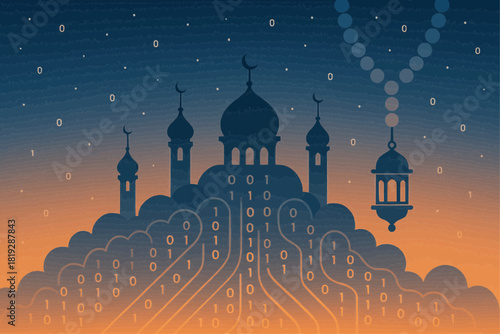 Minarets from Cloud Data in Surreal Vector 2026