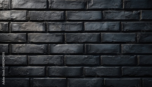 Wallpaper Mural Vintage Black Brick Wall: Ideal For Enhancing Stock Photos, Projects, And Curated Visuals With A Classic And Timeless Aesthetic. Torontodigital.ca