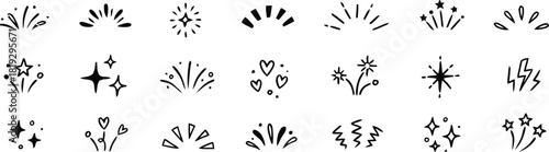 suitable, collection, lines, accents., shapes, star, design, highlight, icons, burst, white, doodle, description:, sparkle, sketch, sparkles, vector, drawn, clean, illustration, keywords:, category:, 