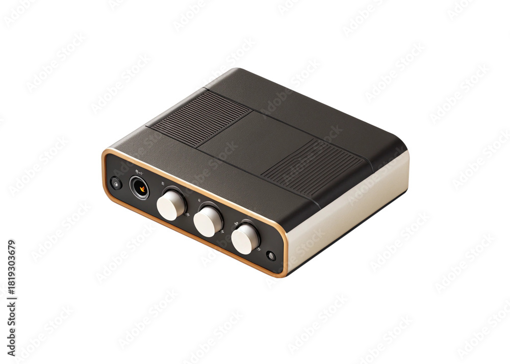 Obraz premium Audio interface isolated on suitable background 2