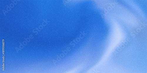 Blue sky gradient mesh gradation seamless bg with noise texture. Abstract cloudy vector illustration. Blurred ombre watercolour background with grain pattern