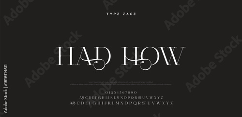 Elegant logo modern luxury alphabet font.  Typography elegant style alphabet fonts for beauty shop, decoration, business, boutique, fashion, brand, wedding, vintage design. vector illustration