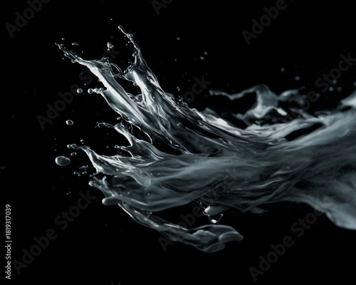 Smooth-stroke 2026 ink banner with reflective fine detail