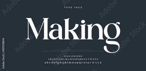 Elegant logo modern luxury alphabet font.  Typography elegant style alphabet fonts for beauty shop, decoration, business, boutique, fashion, brand, wedding, vintage design. vector illustration