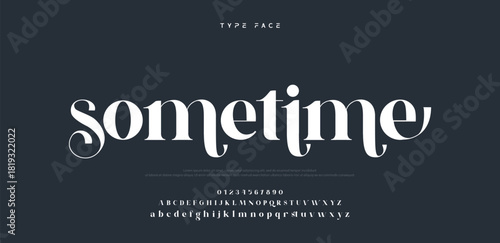 Elegant logo modern luxury alphabet font.  Typography elegant style alphabet fonts for beauty shop, decoration, business, boutique, fashion, brand, wedding, vintage design. vector illustration