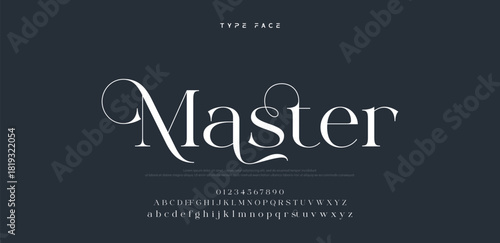 Beauty Luxury font alphabet logo. Typography beautiful fashion elegant classic letters serif italic fonts decorative wedding vintage blossom logos. vector illustration