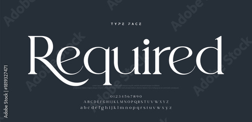 Beauty Luxury font alphabet logo. Typography beautiful fashion elegant classic letters serif italic fonts decorative wedding vintage blossom logos. vector illustration