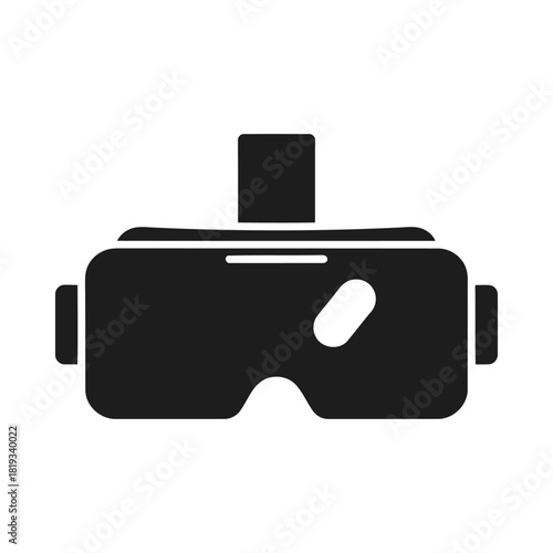 Virtual reality headset icon for immersive digital experience