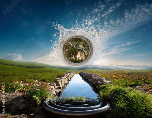 Life Concept. Existence survival . New life and hope concept image.