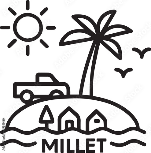 Millet Tropical Icon