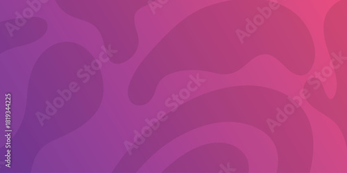 Abstract Geometric Background. Purple gradient color banner. Liquid fluid waves shapes