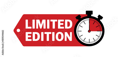 Limited edition offer with a stopwatch, representing time-sensitive deals.