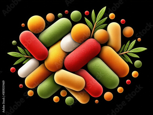 Microscopic view of food ba...