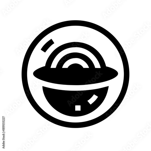 ALIEN SHIELD LENS ICON SET – Sci-Fi, Defense, Protection, Energy, Technology, Surveillance, Barrier