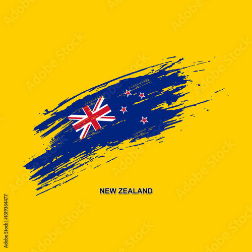 Flag of New Zealand, the national flag of New Zealand. Vector illustration