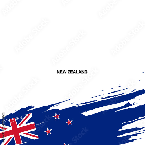 Flag of New Zealand, the national flag of New Zealand. Vector illustration