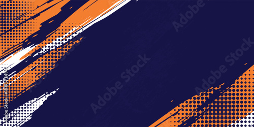 Abstract orange sporty background with grunge effect