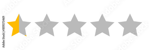 Star rate vector design in clean minimal style, suitable for ratings, reviews, UI elements, and modern digital interface projects in scalable vector format.