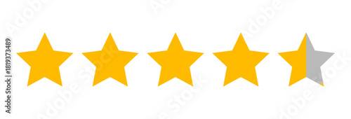 Star rate vector design in clean minimal style, suitable for ratings, reviews, UI elements, and modern digital interface projects in scalable vector format.