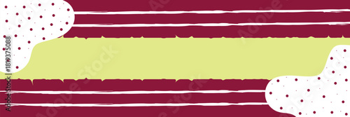 Vintage Red Striped Grunge Banner