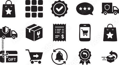 Diverse collection of stick figure businessman icons showcasing various actions and poses