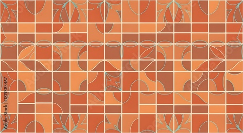Seamless modern moroccan pattern creating geometric shapes