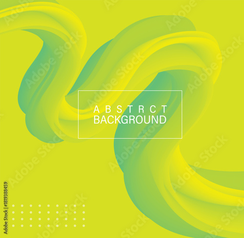 Abstract background with a dynamic wave of green and yellow hues, creating a vibrant and modern design, perfect for adding a touch of energy and movement to any project or presentation