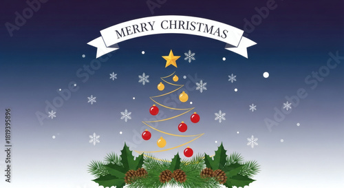 Joyful Christmas and Bright New Year Celebration