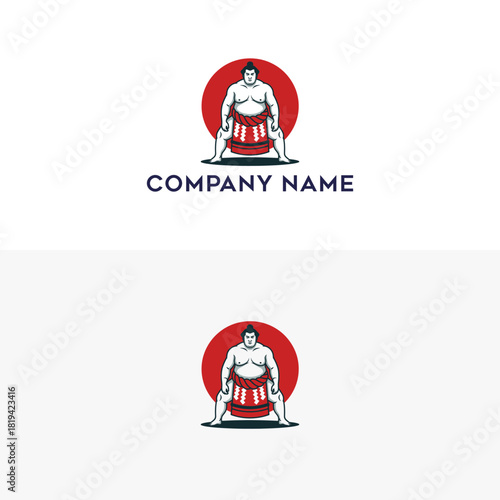 Bold Sumo Wrestler Logo Design: A Symbol of Strength, Tradition and Japanese Heritage