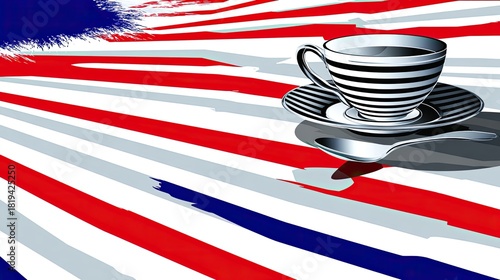 a cup of coffee on the table