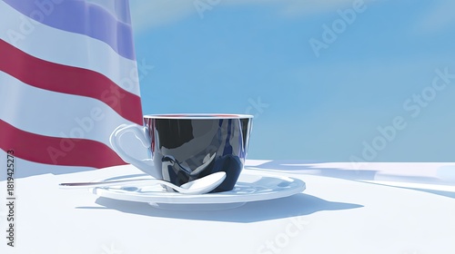 a cup of coffee on the table