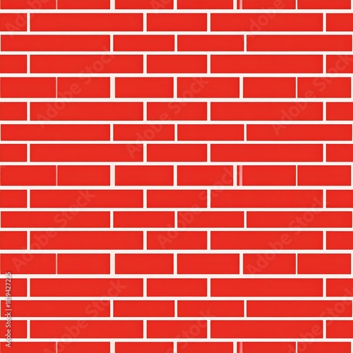 Repeated brick pattern on red background