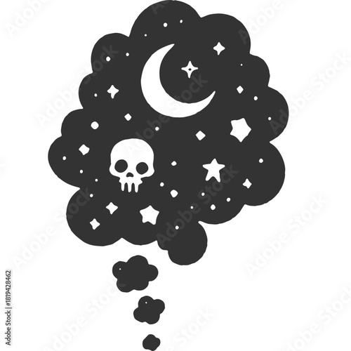 Grim Vintage Illustration Vector