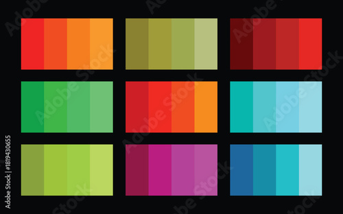 multi color swatch book sample