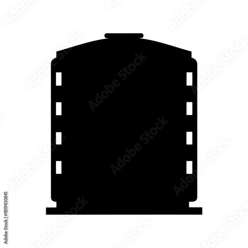 Retro movie film container icon in flat design style Vector